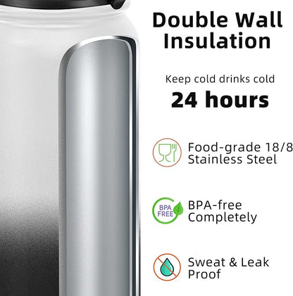 Fanhaw 20 oz Insulated Stainless Steel Water Bottle - Image 3