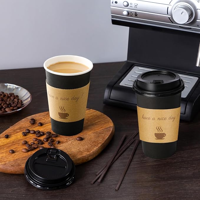 Lamosi 500 Pack 12 oz Coffee Cups, Disposable To Go Paper Cups - Image 6