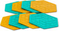 Silicone Drink Coasters Set of 8,Flexible & Heat-Resistant - Perfect for Home Decor & Table Protection (Saltwater/Mango)