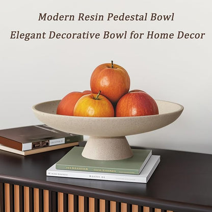 Modern Pedestal Decorative Bowl, Large Resin Fruit Bowl, coffee tables - Image 5