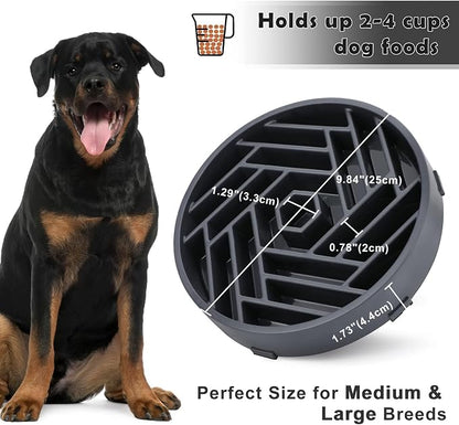 TOBYTO Slow Feeder Dog Bowls Large Medium Breed, Anti-Choking Slow Eating Dog - Image 5