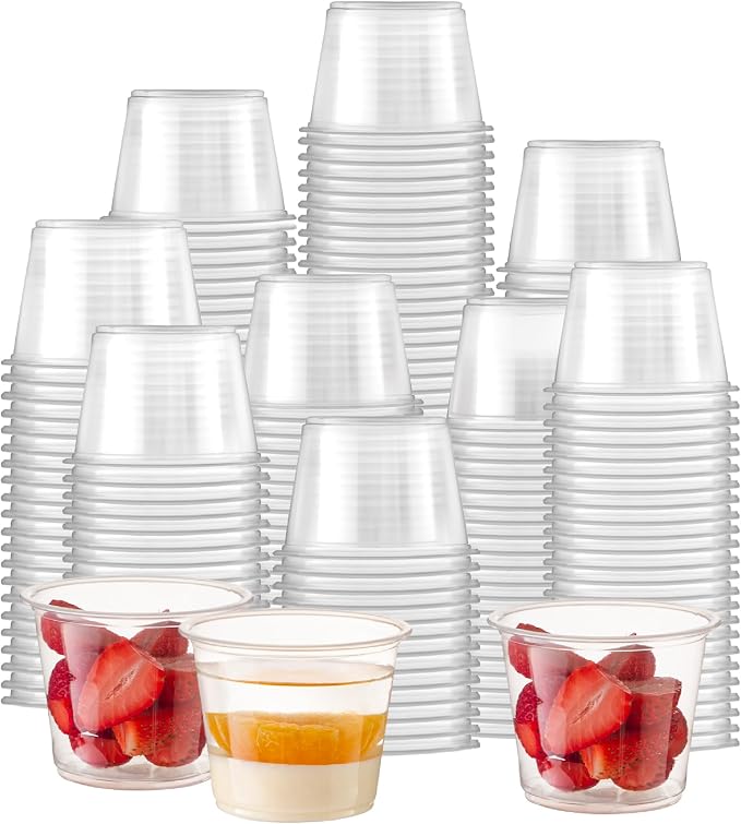 Fit Meal Prep 4 oz BPA Free Condiment Cups, No Lids, 250 Pack by FMPBRANDS