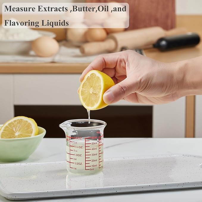 High Borosilicate Glass Measuring Cup-V-Shaped Spout，Glass Measuring Beaker - Image 5