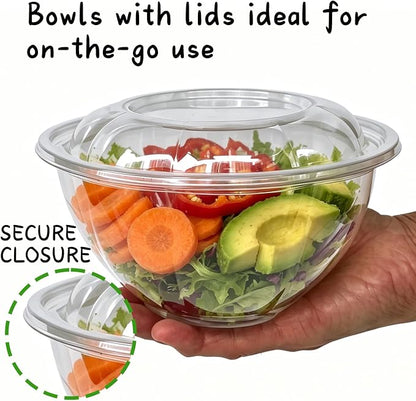 50PCS 32oz Disposable Salad Bowls - Image 4