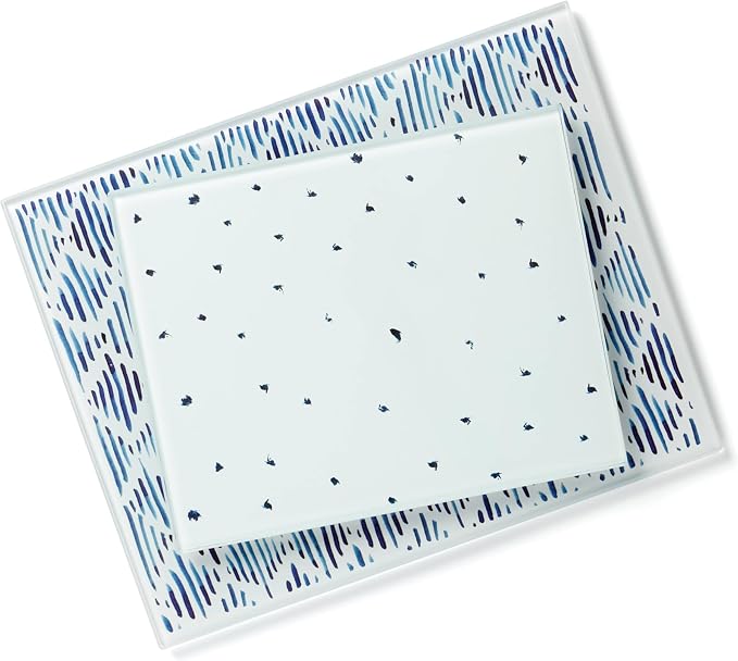 Lenox 895698 Blue Bay 2-Piece Glass Cutting Board Set - Image 2