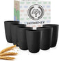 Homienly Wheat Straw Drinkware 12oz Unbreakable Drinking Glasses 6-Piece by HOMIENLY