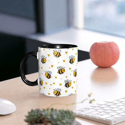 Yrebyou Bee Coffee Mug 11oz Ceramic Cup - Image 6
