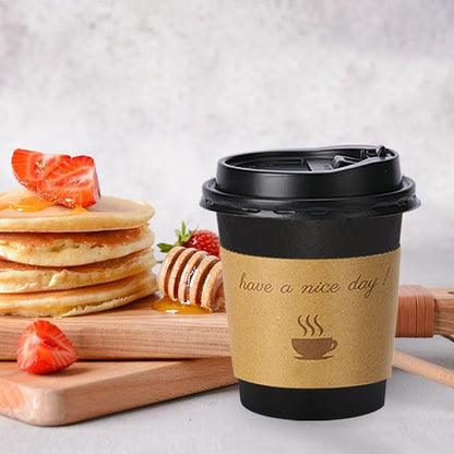 Lamosi 100 Pack 10 oz Coffee Cups, Disposable To Go Paper Cups - Image 6