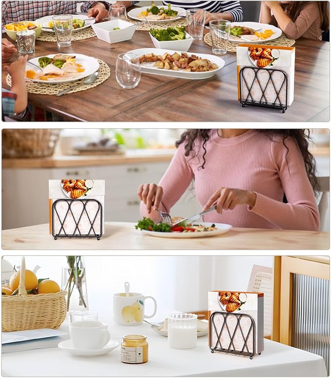 Napkin Holder for Table, Modern Decor for Home Dinner in Kitchen or Dining Room - Image 7
