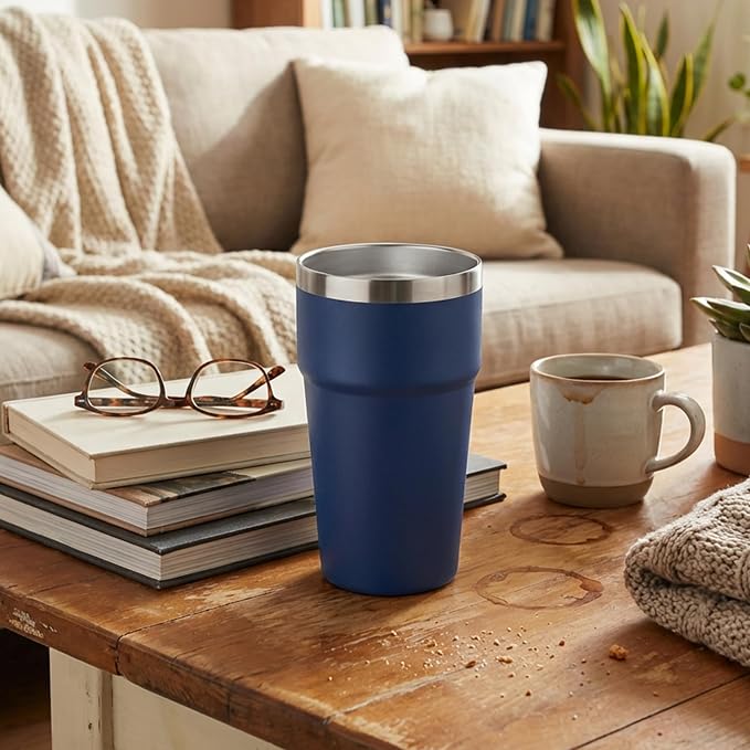 MEWAY 16oz Tumbler Double Wall Vacuum Insulated Travel Mug Bulk, Stainless - Image 5