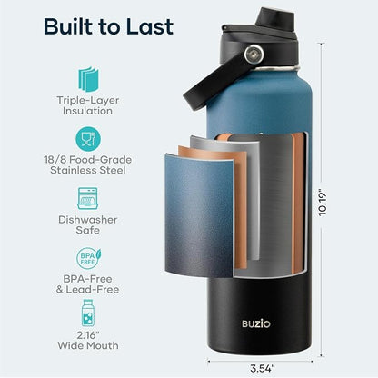 BUZIO Triple Wall Vacuum Water Bottle - Image 4
