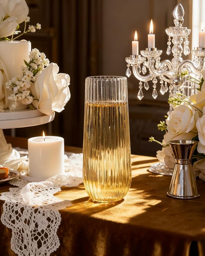 Ciaell 48 Pack Plastic Champagne Flutes - Image 2