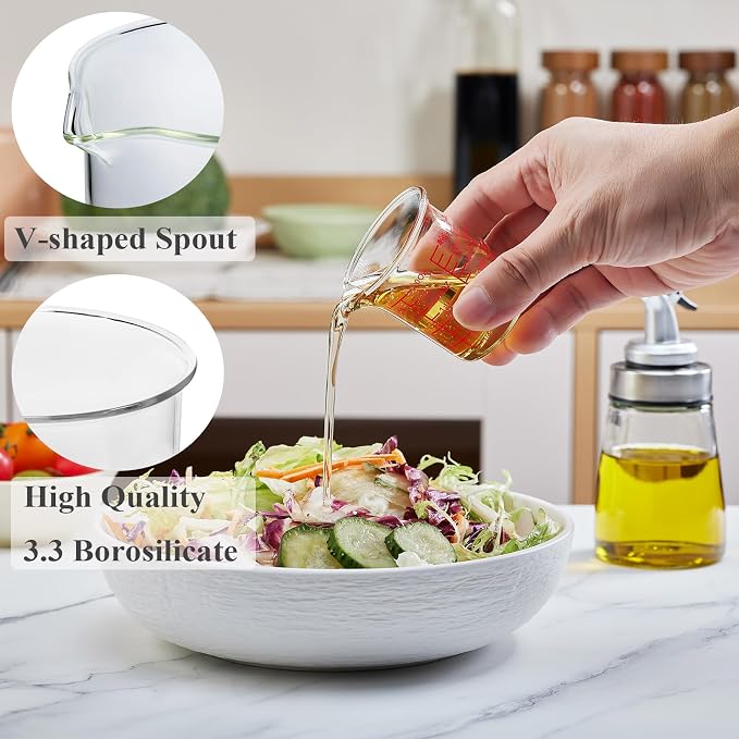 High Borosilicate Glass Measuring Cup-V-Shaped Spout，Glass Measuring Beaker - Image 2