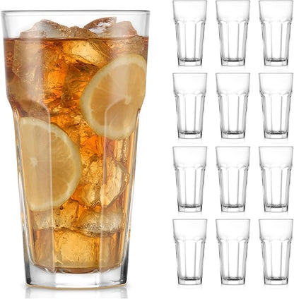 Libbey Gibraltar DuraTuff Drinking Glass Drinking Cup Set, Iconic Heavy Base by Libbey