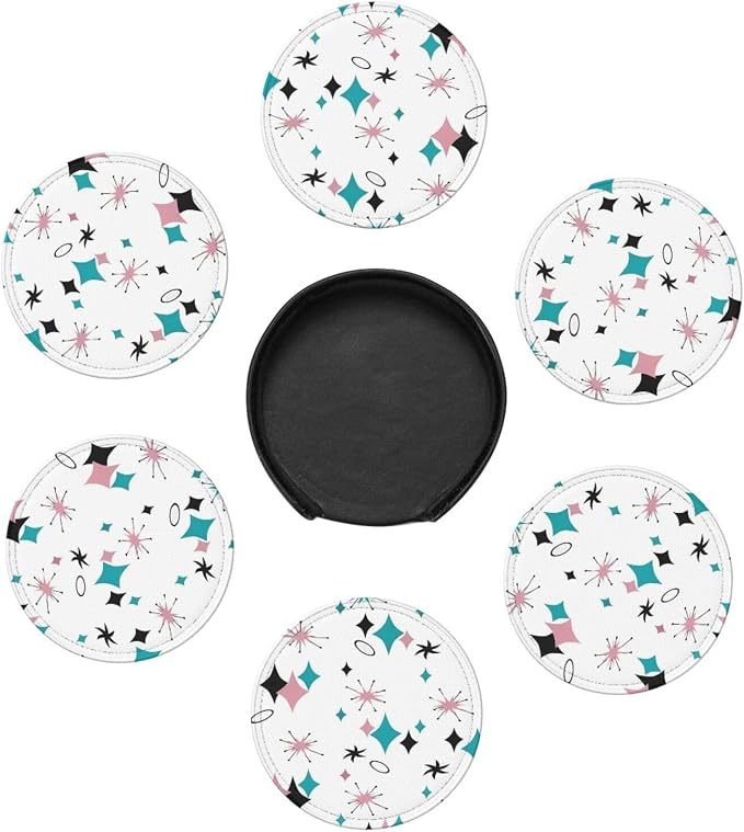6 Pcs Mid Century Atomic Retro Starbursts Modern Abstract Geometric Decorative - Image 7