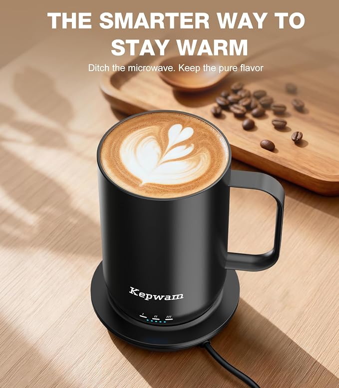 Kepwam Self-Heating Coffee Mug T1, 16oz Rechargeable Heated Coffee Mug - Image 7