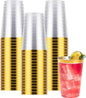 Goodluck 50PCS 14oz Gold Plastic Cups by GoodLuck