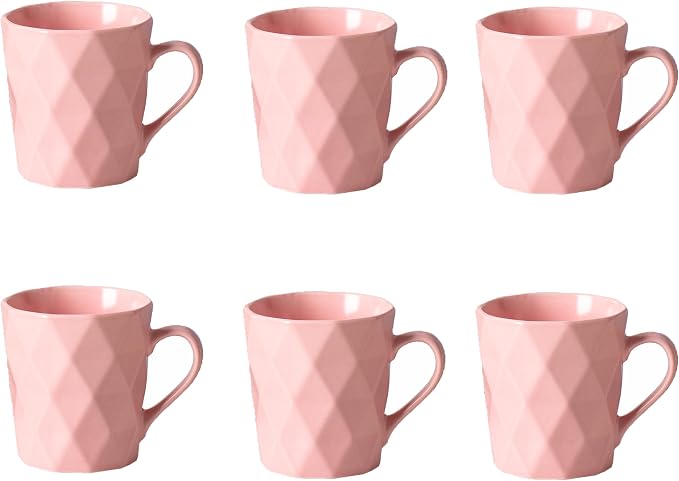 11 Ounce Porcelain Mugs, Tea and Cocoa Mug Set by MIWARE