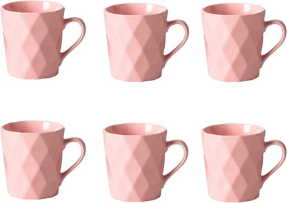 11 Ounce Porcelain Mugs, Tea and Cocoa Mug Set by MIWARE