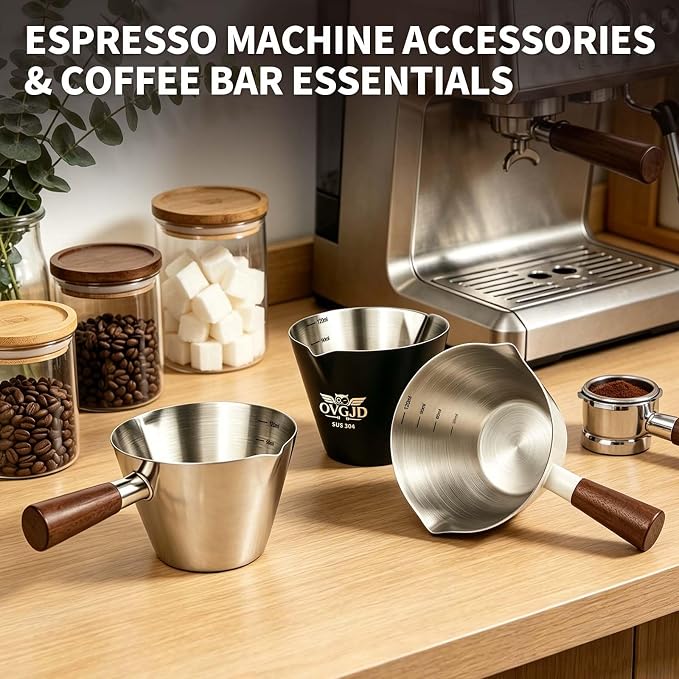 4Oz Espresso Shot Cups, Stainless Steel Espresso Cups, Espresso Measuring Cup | - Image 7