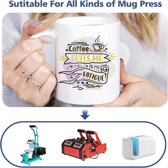 Dmsky Sublimation Mugs White Ceramic Photo Cups Blank Bulk Coffee - Image 5