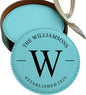 Custom Round Engraved Coasters, Personalized Leather Coaster, Laser Engraved by Obsidian+Home+Creations