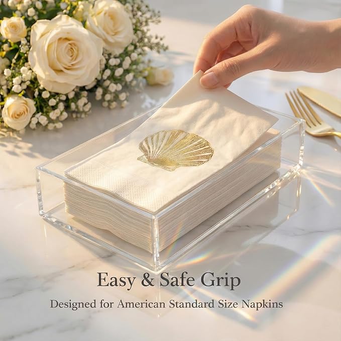 Fengzhe Acrylic Guest Towel Napkin Holder, Disposable Paper Towel Holder - Image 6