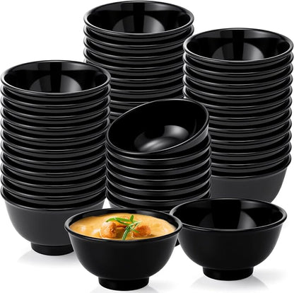 Tioncy 50 Pcs Bowls Set Unbreakable Dessert Soup Salad Bowls by Tioncy