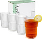 17oz Ribbed Acrylic Drinking Glasses, Unbreakable Plastic Tumblers – Dishwasher by R%C3%89%CE%91LW%C3%81Y