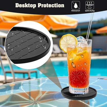 Coasters Set of 8, Hot or Cold Drink Coasters - Image 2