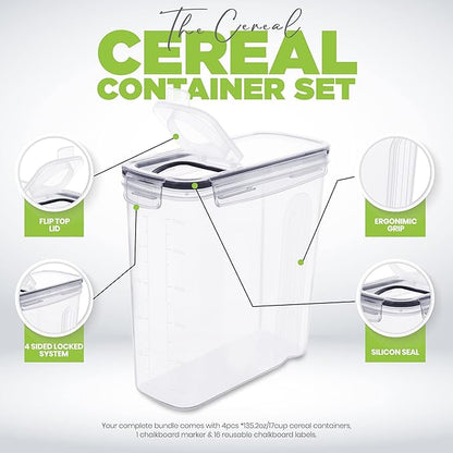 Utopia Kitchen Cereal Containers Storage Set - Image 4