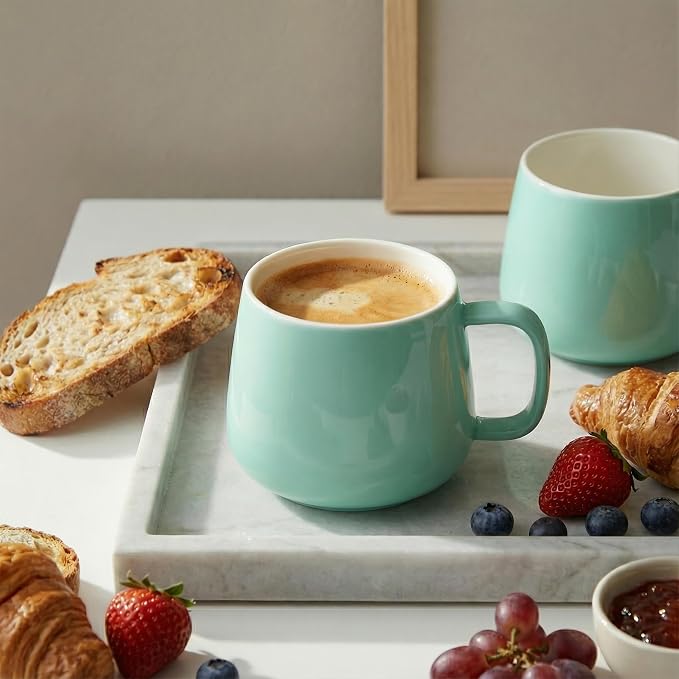 Teocera Coffee Mugs Set of 4-12oz Chip-Resistant Ceramic Cups - Image 5