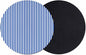 Navy Blue Stripe Coasters Set of 2, Modern White Vertical Striped Geometric by PIEPLE