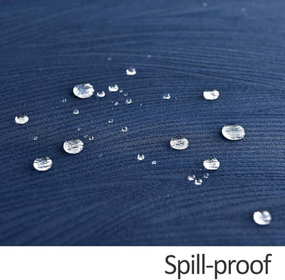 maxmill Jacquard Tablecloth Swirl Design Spillproof Wrinkle Free Heavy Weight Soft Table Cloth Decorative Fabric Table Cover for Outdoor and Indoor Use Oblong 60 x 120 Inch Navy Blue