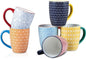 Selamica 16 oz Porcelain Coffee Mugs Set of 6, Coffee Cups Ceramic by Selamica