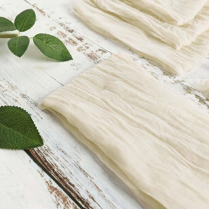 Efavormart 5 Pack 24"x19" Cream Matte Gauze Cheesecloth Napkins, Organic Cotton - Image 8