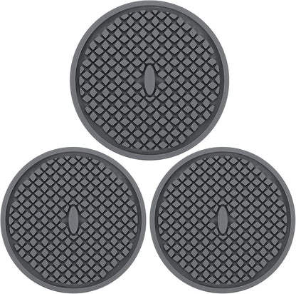 3 Pack Silicone Coasters for Drinks, Thickened Coaster by CAETOUNG