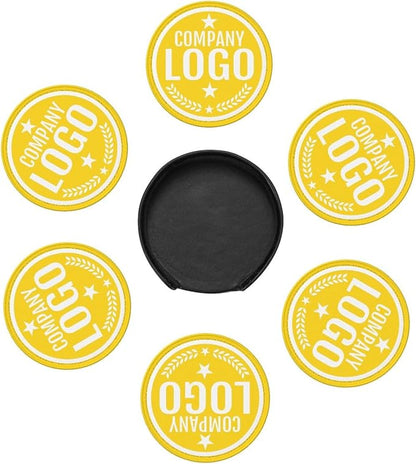 Custom Leather Coasters with Logo - Image 7