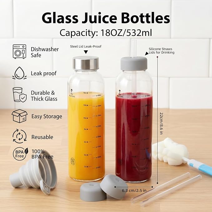 Luxfuel Clear Glass Bottles - Image 5