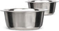 Neater Pet Brands 2.2 Cup (18 oz.) Stainless Steel Dog Bowls, Set of 2 Neater Feeder Replacement Bowls (Small Deluxe Model), Dog Food Bowl & Water Bowl, Dishwasher Safe Metal Dish for Cat & Small Dogs