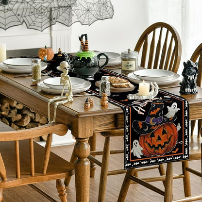 Artoid Mode 210 GSM Halloween Table Runner 13x48 Inch Home Party Decor | Wizard - Image 4