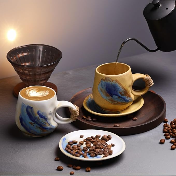 Little handmade ceramic pottery tea cup - Image 3