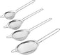 4PCS Fine Mesh Strainer Set, Stainless Steel Kitchen Sieve by Harewu