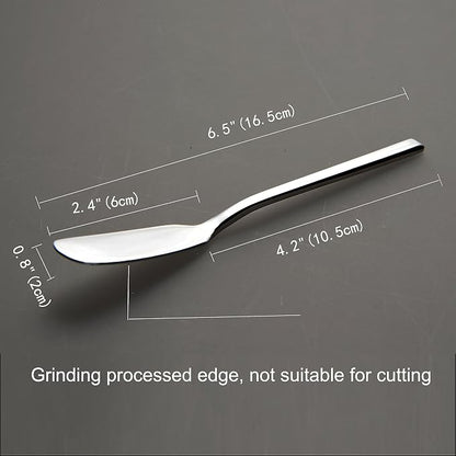IMEEA Butter Knife Stainless Steel Butter Knife Spreader 6.5-Inch Cheese - Image 3