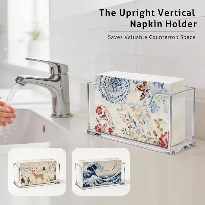 Napkin Holder, 4mm Thick Acrylic Guest Towel Holder - Image 6