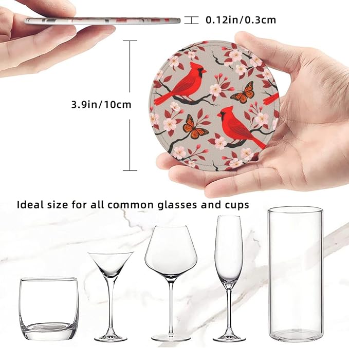 6 Pcs Leather Coasters for Drinks - Image 8