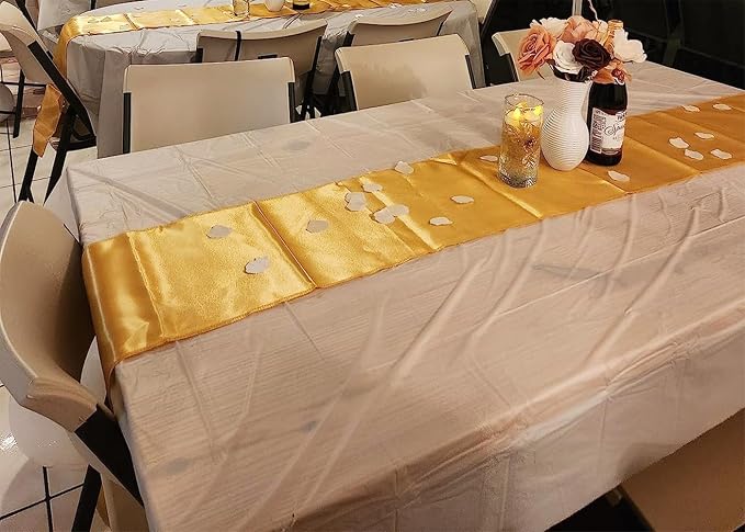 Gold Table Runners 10 Pack - Image 8