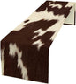 Cow Skin Print Table Runner, Rustic Farmhouse Cottage Animal Fur Skin Western by SHElifestyle