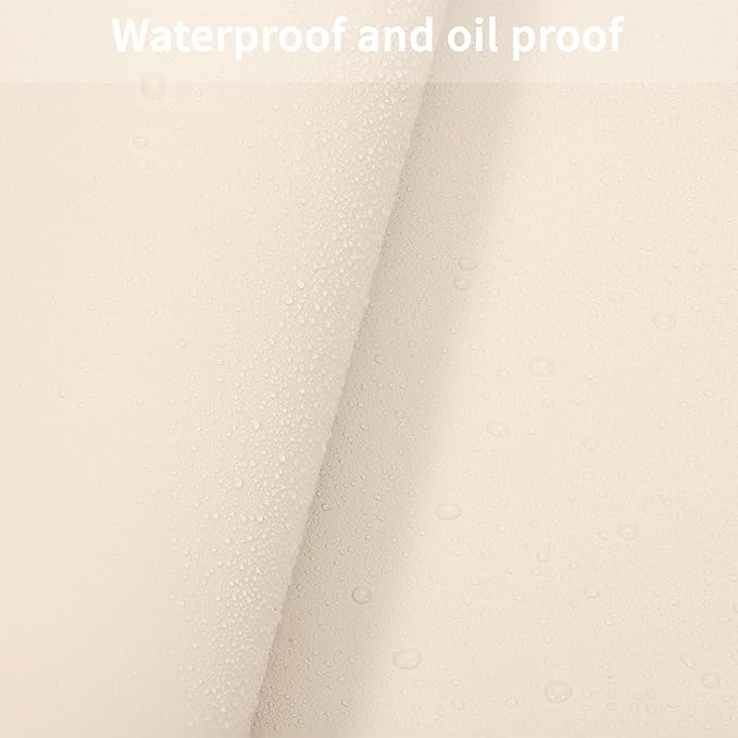 Leather Table Cover,1.8mm Thick,24x48 Inch Desk Cover,Large Desk Mat,Table Protector,Table Cover Protector,Office Desk Cover,Coffee Table Protector(Beige+Light Gray,24x48)