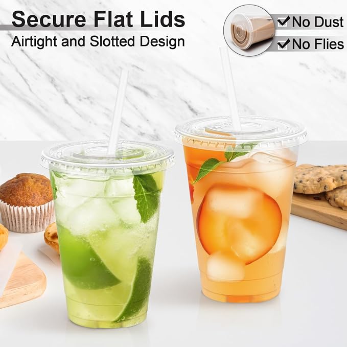 Lamosi 500 Pack 16 oz Clear Plastic Cups - Image 6